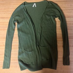 Green cardigan, size XS
